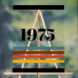 1975 Retro Stripe Vintag Acrylschild