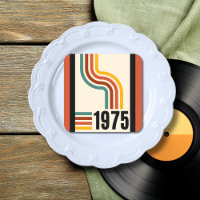 1975 Retro Stripes Vintage Poster