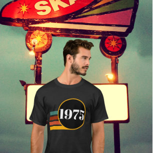 1975 Retro Vintage Poster 50. Geburtstag T-Shirt
