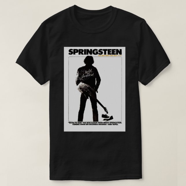1975 Springsteen Concert Poster Malerei. T-Shirt (Design vorne)