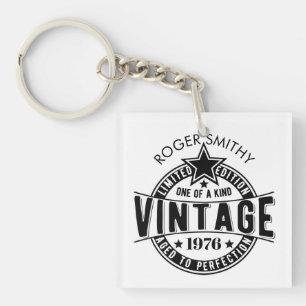 1976 50. Geburtstag Vintage - gereift bis zur Perf Schlüsselanhänger