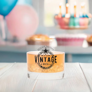 1976 50. Geburtstag Vintage gereift bis zur Perfek Whiskyglas