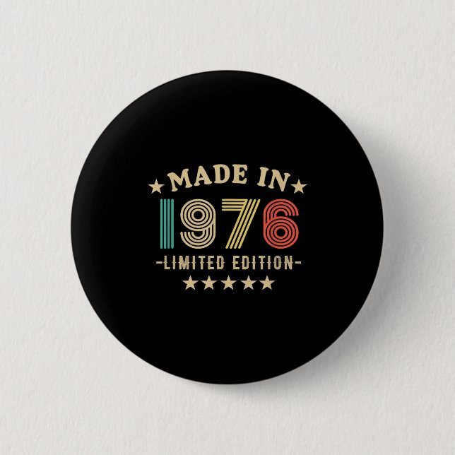 1976 50th Birthday,50th 2026 For Him, Dad,father's Button (Vorderseite)