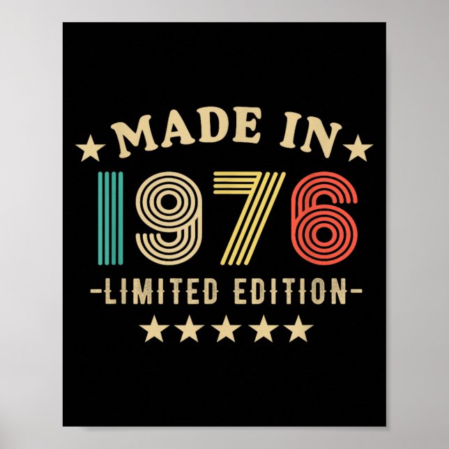 1976 50th Birthday,50th 2026 For Him, Dad,father's Poster (Vorne)