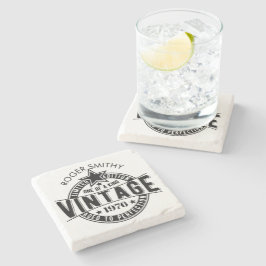 1976 50th Birthday Vintage Aged to perfection Steinuntersetzer