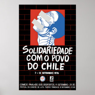 1976 Anti-Pinochet Political Poster Solidarity
