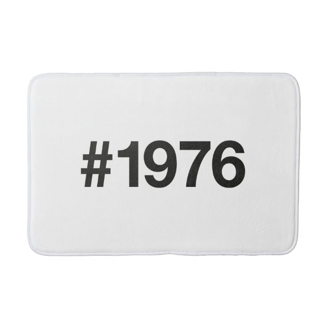 1976 Hashtag 49 Jahre Geburtstag Badematte (Vorderseite)