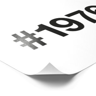 1976 Hashtag 49 Jahre Geburtstag Fotodruck