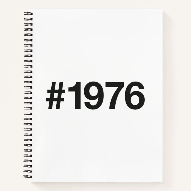1976 Hashtag 49 Jahre Geburtstag Notizbuch (Vorderseite)