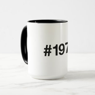 1976 Hashtag 49 Jahre Geburtstag Tasse