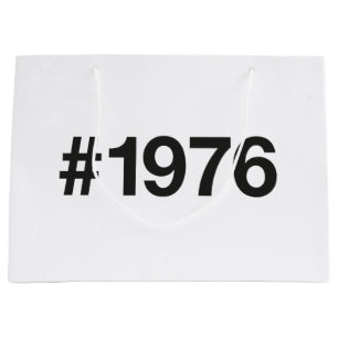 1976 Hashtag 50. Geburtstag 50 Jahre Große Geschenktüte