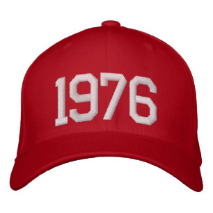 1976 Jahr Bestickte Baseballkappe