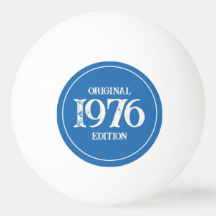 1976 Original Edition auf ozeanblau Tischtennisball