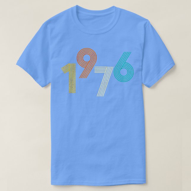 1976 Retro-Geburtstag Vintag T-Shirt (Design vorne)