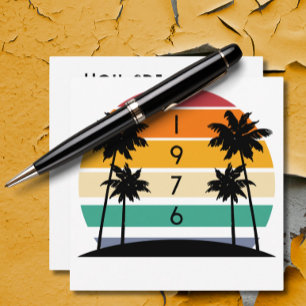 1976 Retro Stripe Sunset Vintag Einladung