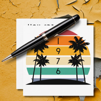 1976 Retro Stripe Sunset Vintag Einladung