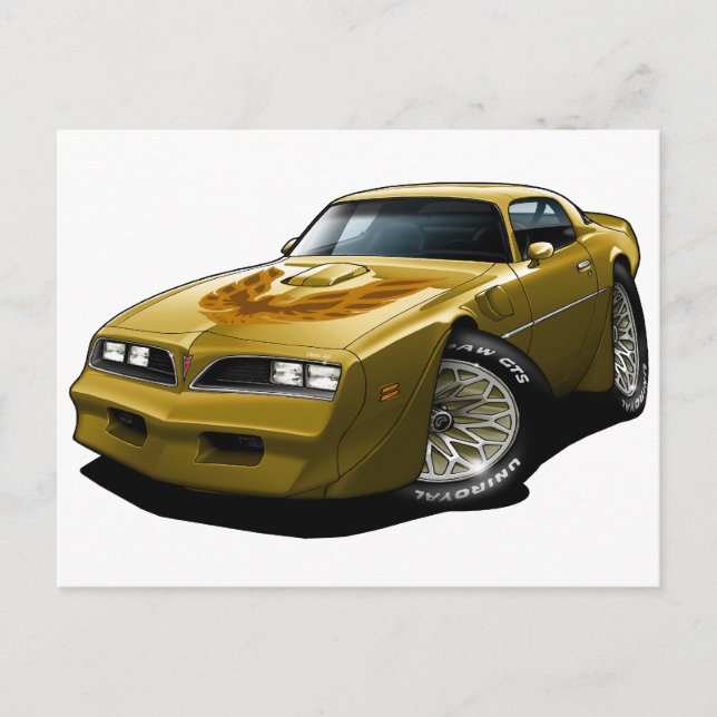 1977-78 Trans Am Gold Postkarte (Vorderseite)