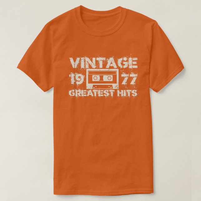 1977 Beste Treffer Vintag T-Shirt (Design vorne)