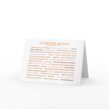 1977 Erinnerungen 40. Geburtstagskarte