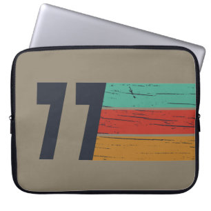 1977 geboren Elegantes Vintage-Geburtstagsgeschenk Laptopschutzhülle