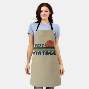 1977 geboren elegantes Vintage-Geburtstagsgeschenk Schürze