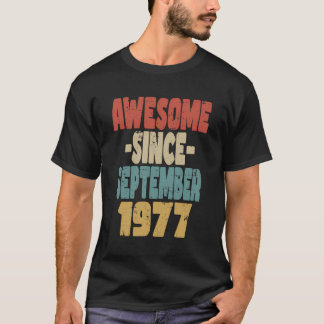 1977 Geburtstag Vintages Retro Phantastisch seit S T-Shirt