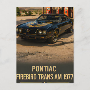 1977 Pontiac Firebird Trans Am Oldtimer amerikanis Postkarte