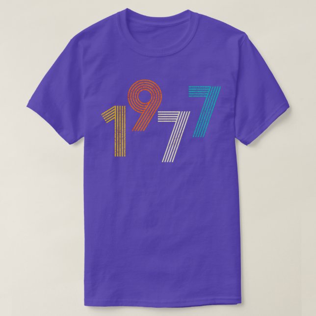 1977 Retro-Geburtstag Vintag T-Shirt (Design vorne)
