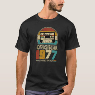1977 Vintager Geburtstag Retro Männer Frauen T-Shirt
