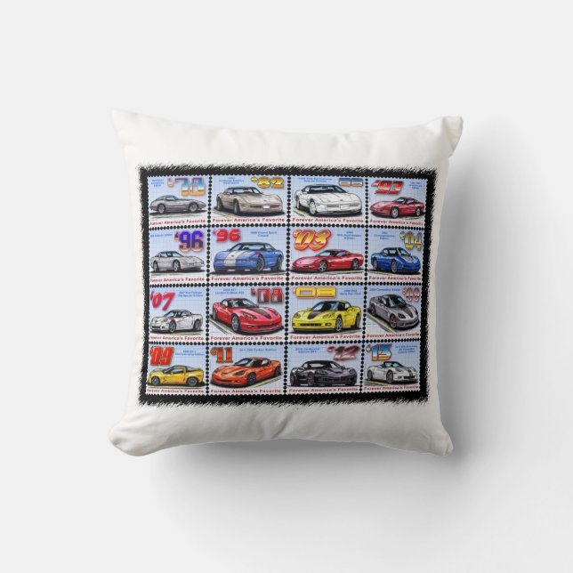 1978-2013 Sonderausgabe-Korvette-Montage Kissen (Vorderseite)