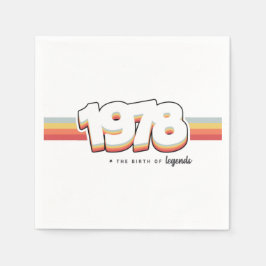 1978 Die Geburt von Legenden Serviette