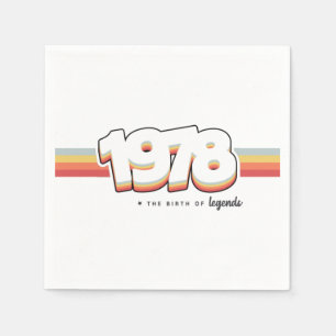 1978 Die Geburt von Legenden Serviette