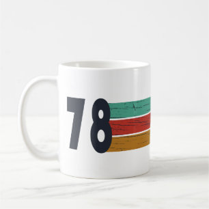 1978 geboren einfaches elegantes vintage Geburtsta Kaffeetasse