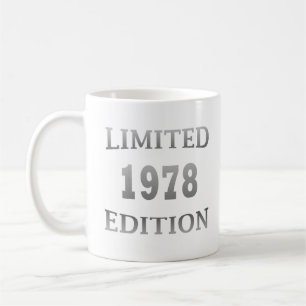 1978 geboren elegantes modernes Geburtstagsgeschen Kaffeetasse