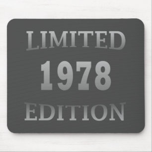 1978 geboren elegantes modernes Geburtstagsgeschen Mousepad