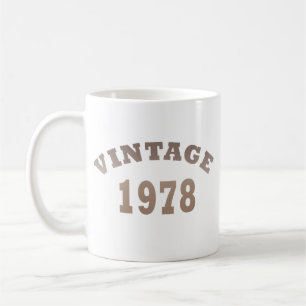 1978 Geborenes elegantes modernes vintage Geburtst Kaffeetasse