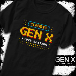 1978 Gen X Classic Retro Gamer Gaming Geburtstag T-Shirt