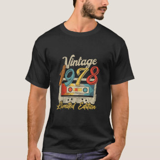 1978 Jahre alt Vintag 1978 Kassette Tape Retro Bi T-Shirt