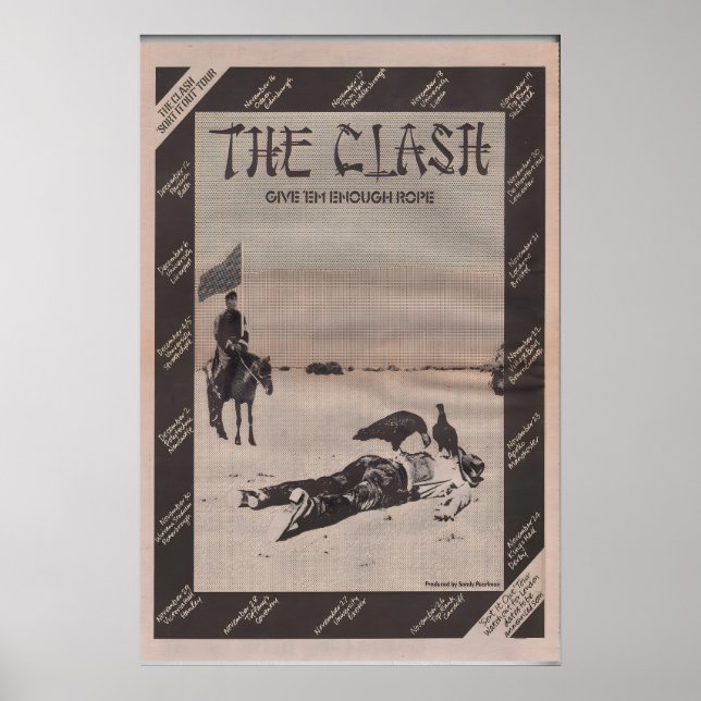 1978 Poster CLASH SIOUXSIE und die Banshees (Vorne)