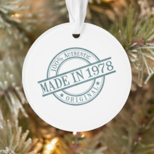 1978 Runder Gummi-Briefmarke-Logo Ornament