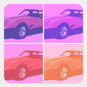 1979 Classic Cars Quadratischer Aufkleber
