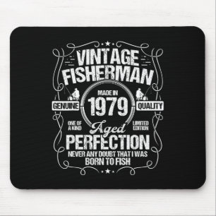 1979 Fischerei Geburtstag für Fischer 1979 Jahr Ge Mousepad