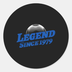 1979 Geboren Fußballfan Geburtstag Legendär Legend Runder Aufkleber