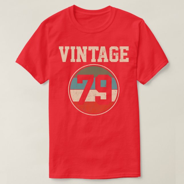 1979 Geburtstag Vintag 3 T-Shirt (Design vorne)