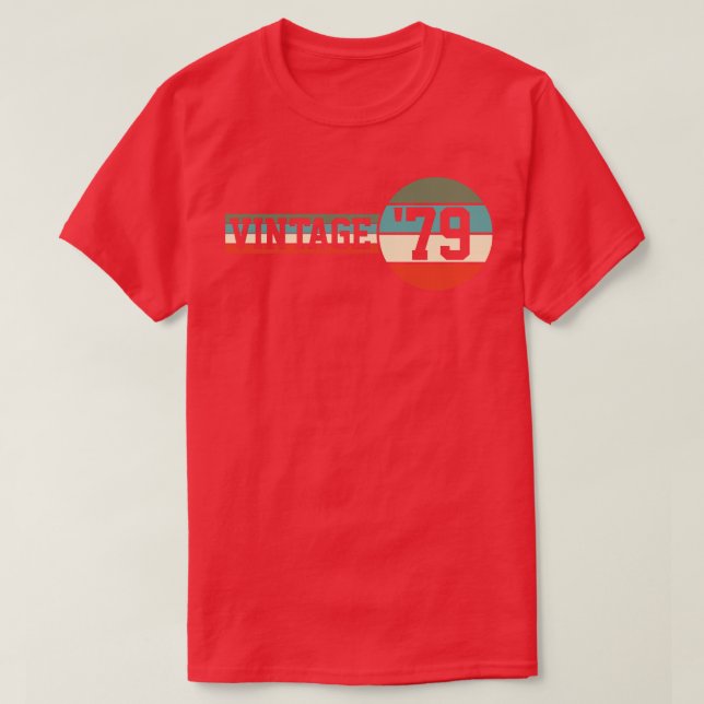 1979 Geburtstag Vintag T-Shirt (Design vorne)