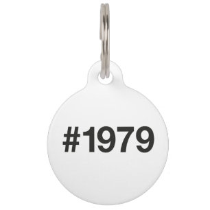1979 Hashtag 46 Geburtstagsfeier Haustiermarke