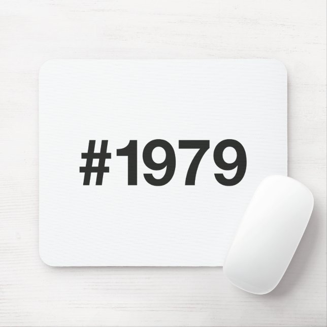 1979 Hashtag 46 Geburtstagsfeier Mousepad (Mit Mouse)