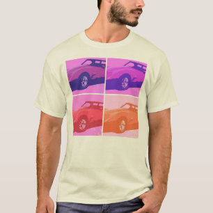 1979 Pop Rote Corvette Art T-Shirt