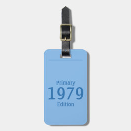 1979 Primär Edition (in ozeanblau) Gepäckanhänger