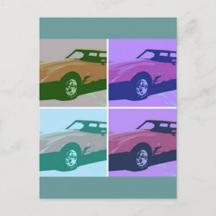 1979 Red Classic Car Postkarte